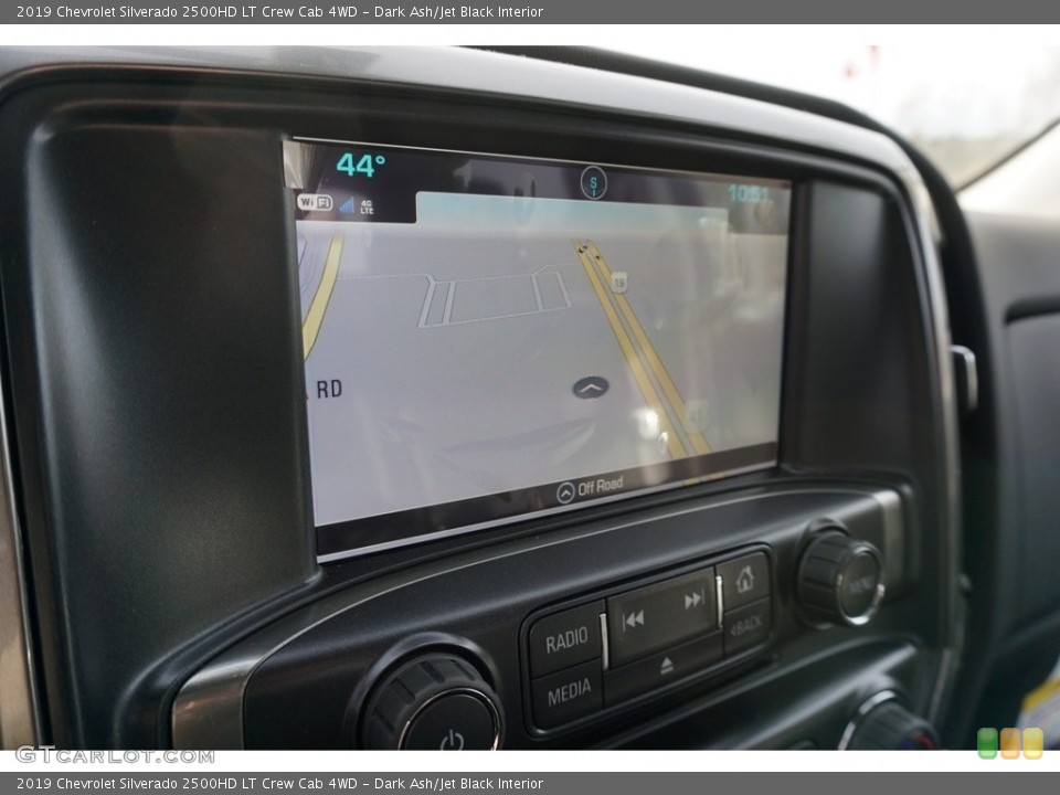 Dark Ash/Jet Black Interior Navigation for the 2019 Chevrolet Silverado 2500HD LT Crew Cab 4WD #130901998
