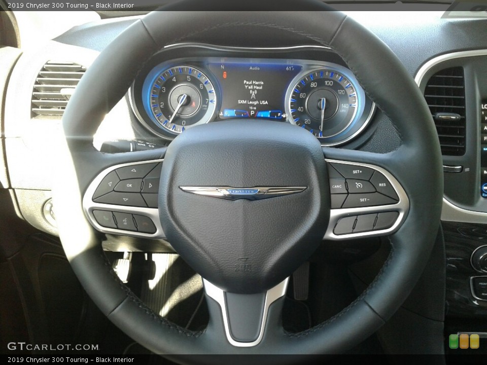Black Interior Steering Wheel for the 2019 Chrysler 300 Touring #130910707