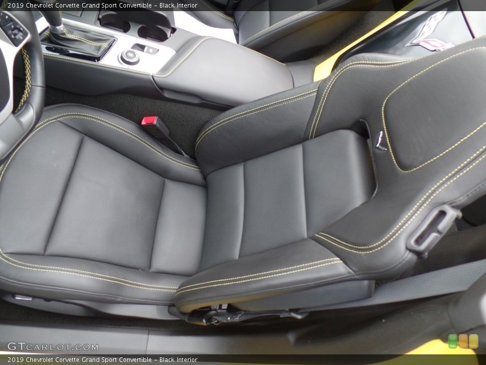 Black Interior Front Seat for the 2019 Chevrolet Corvette Grand Sport Convertible #130914133