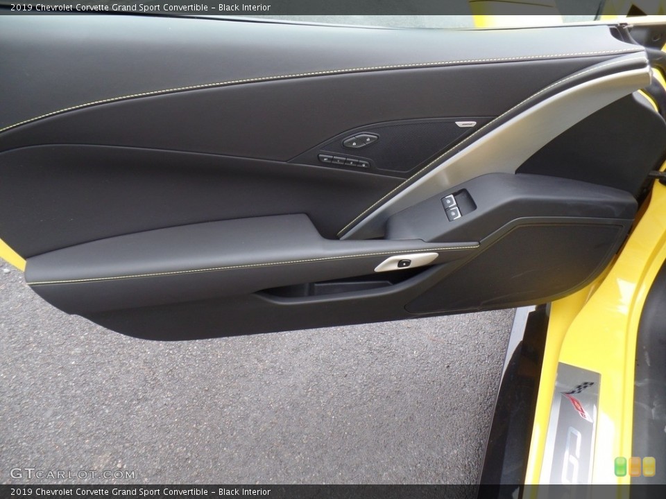 Black Interior Door Panel for the 2019 Chevrolet Corvette Grand Sport Convertible #130914184