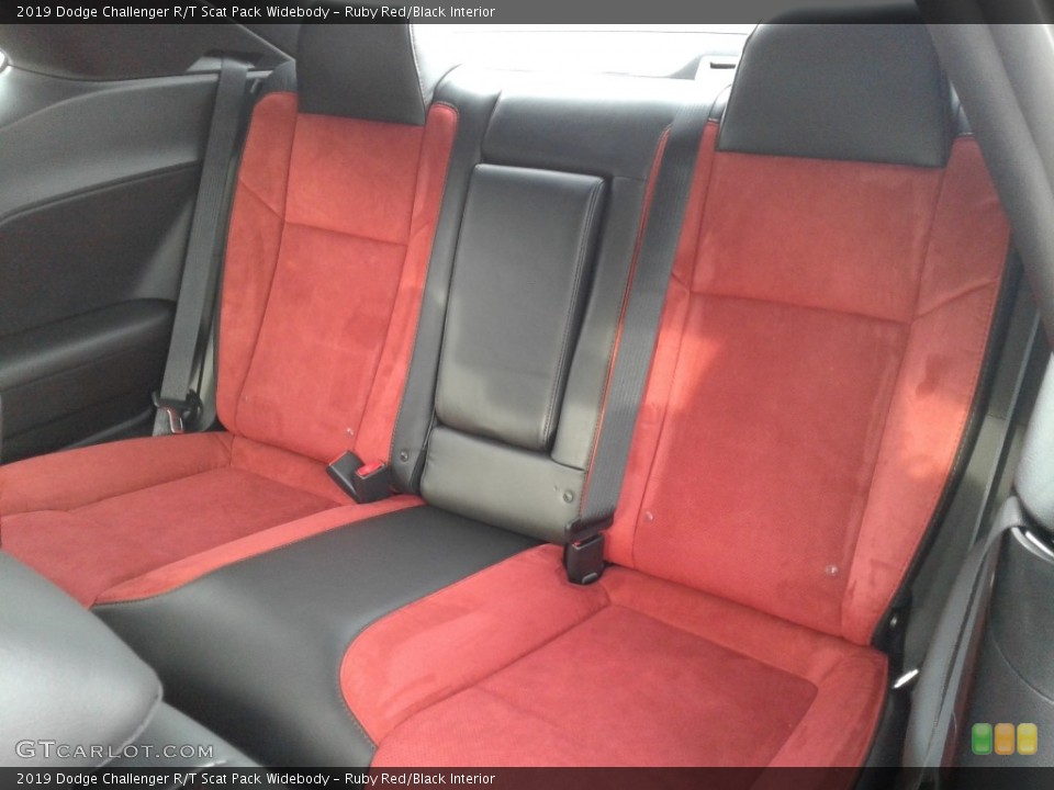 Ruby Red/Black Interior Rear Seat for the 2019 Dodge Challenger R/T Scat Pack Widebody #130914208