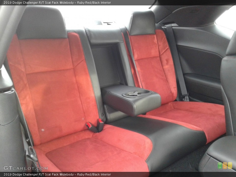 Ruby Red/Black Interior Rear Seat for the 2019 Dodge Challenger R/T Scat Pack Widebody #130914241