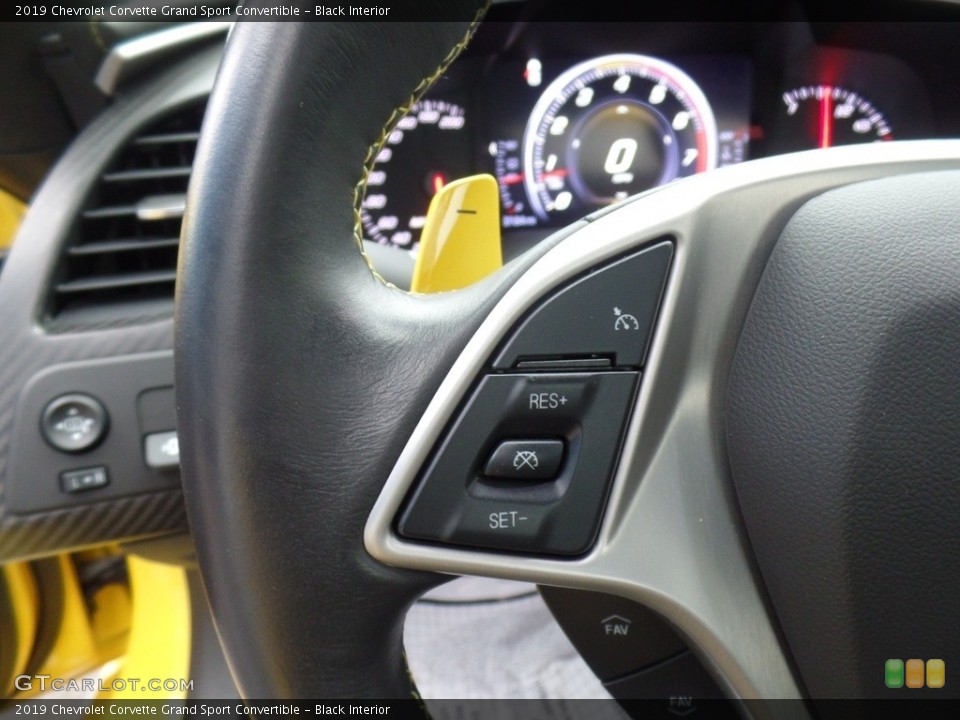 Black Interior Steering Wheel for the 2019 Chevrolet Corvette Grand Sport Convertible #130914289