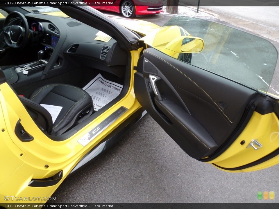Black Interior Door Panel for the 2019 Chevrolet Corvette Grand Sport Convertible #130914523