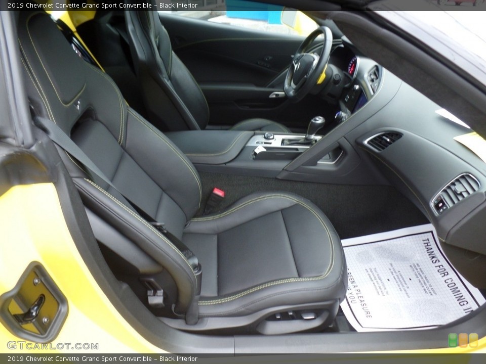 Black Interior Front Seat for the 2019 Chevrolet Corvette Grand Sport Convertible #130914535