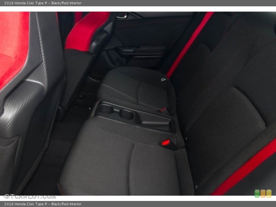 Black/Red Interior Rear Seat for the 2019 Honda Civic Type R #130919509