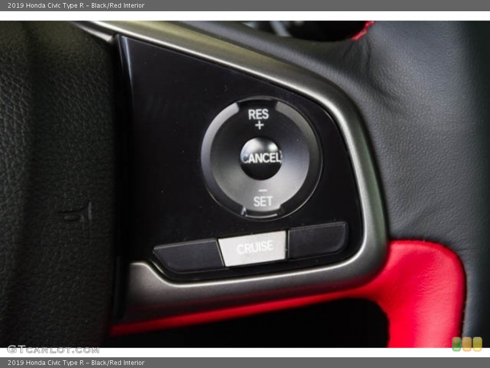 Black/Red Interior Steering Wheel for the 2019 Honda Civic Type R #130919599