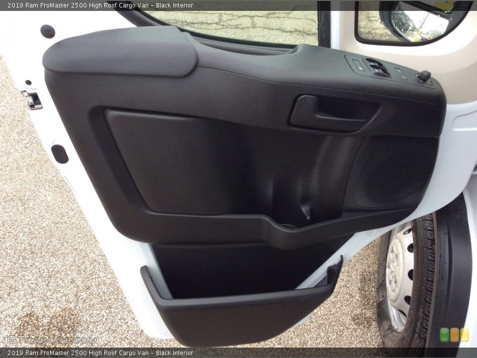 Black Interior Door Panel for the 2019 Ram ProMaster 2500 High Roof Cargo Van #130923757