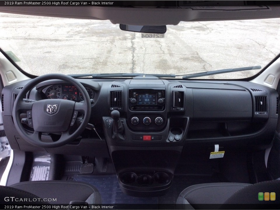 Black Interior Dashboard for the 2019 Ram ProMaster 2500 High Roof Cargo Van #130923841