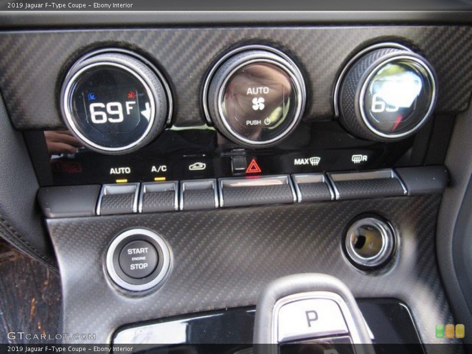 Ebony Interior Controls for the 2019 Jaguar F-Type Coupe #130924630