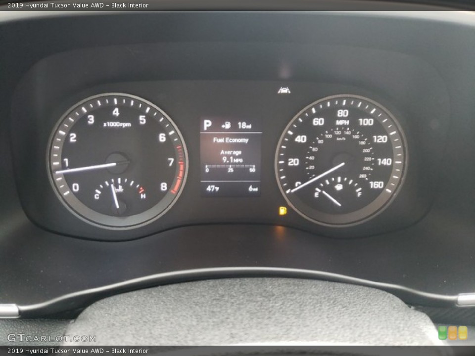 Black Interior Gauges for the 2019 Hyundai Tucson Value AWD #130924684