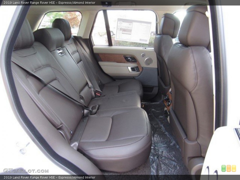 Espresso/Almond Interior Rear Seat for the 2019 Land Rover Range Rover HSE #130925083