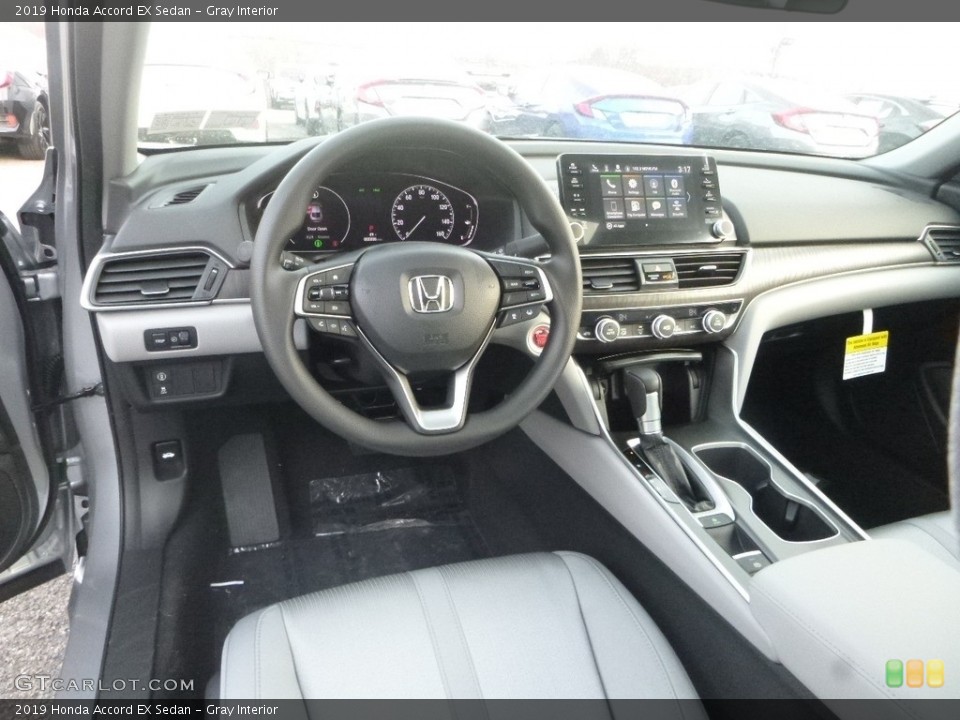 Gray Interior Dashboard for the 2019 Honda Accord EX Sedan #130925725