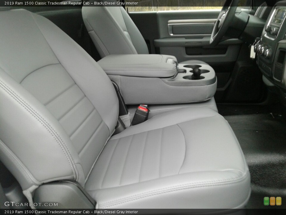 Black/Diesel Gray Interior Front Seat for the 2019 Ram 1500 Classic Tradesman Regular Cab #130926670