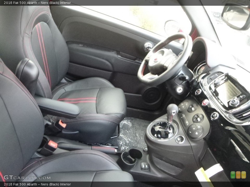 Nero (Black) Interior Front Seat for the 2018 Fiat 500 Abarth #130943104