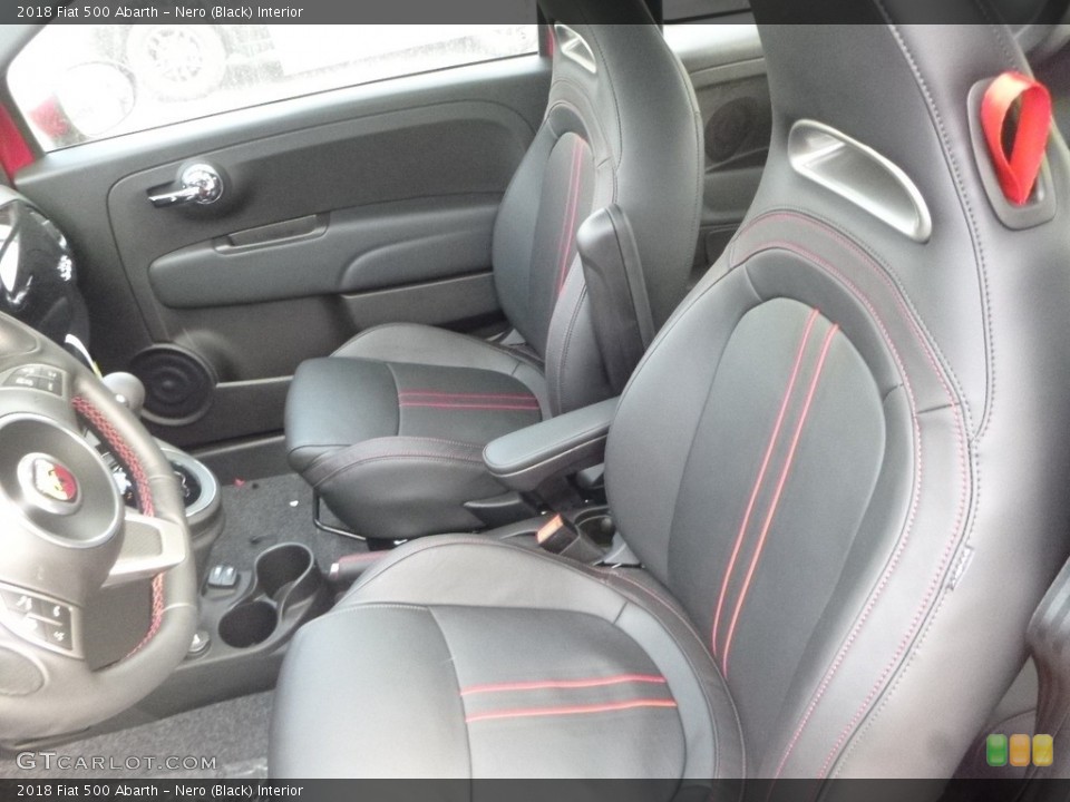 Nero (Black) Interior Front Seat for the 2018 Fiat 500 Abarth #130943212