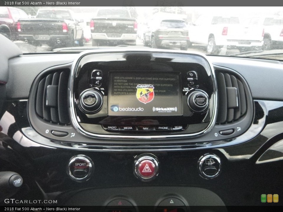 Nero (Black) Interior Controls for the 2018 Fiat 500 Abarth #130943254