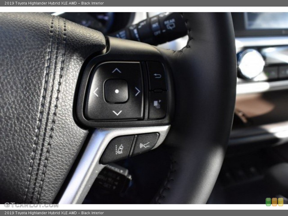 Black Interior Steering Wheel for the 2019 Toyota Highlander Hybrid XLE AWD #130944001
