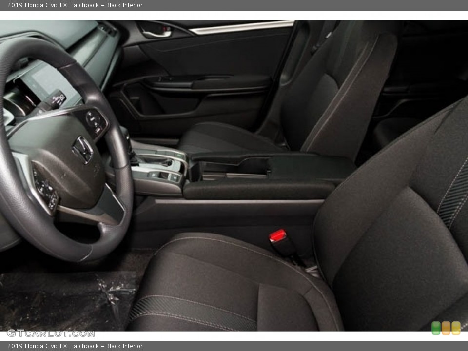 Black Interior Front Seat for the 2019 Honda Civic EX Hatchback #130946257