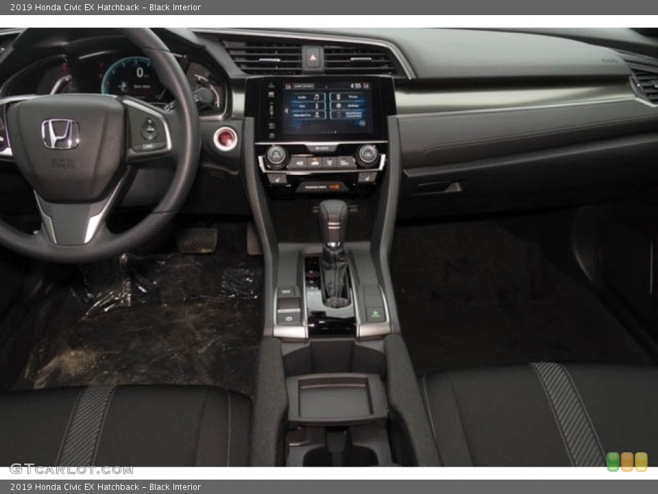 Black Interior Dashboard for the 2019 Honda Civic EX Hatchback #130946287