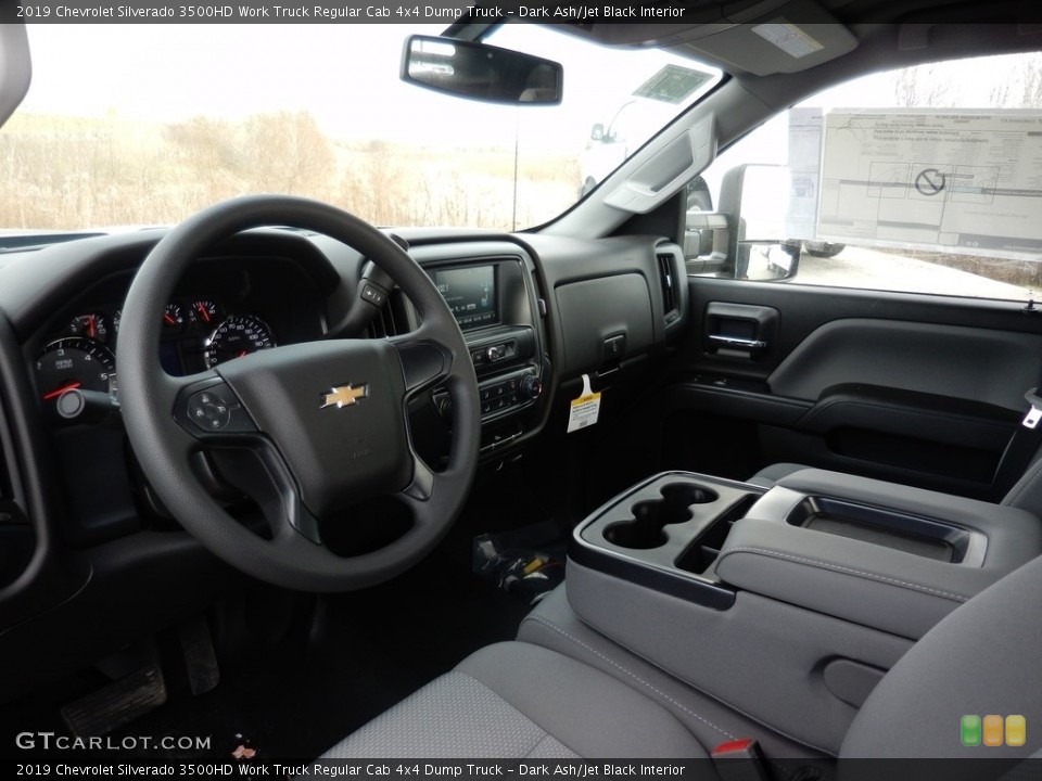 Dark Ash/Jet Black Interior Photo for the 2019 Chevrolet Silverado 3500HD Work Truck Regular Cab 4x4 Dump Truck #130946899