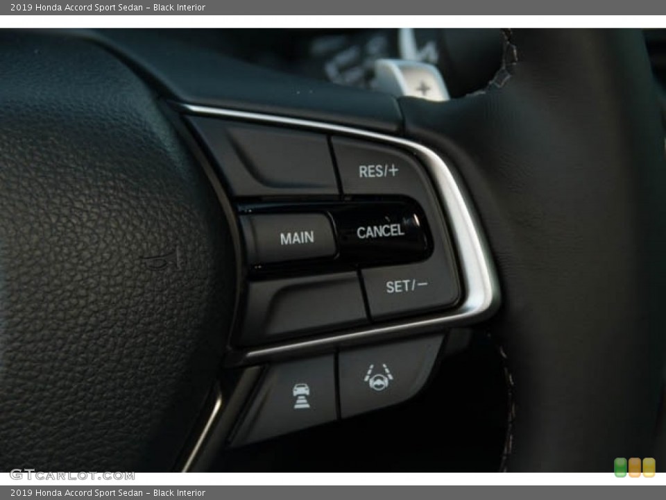 Black Interior Steering Wheel for the 2019 Honda Accord Sport Sedan #130950472