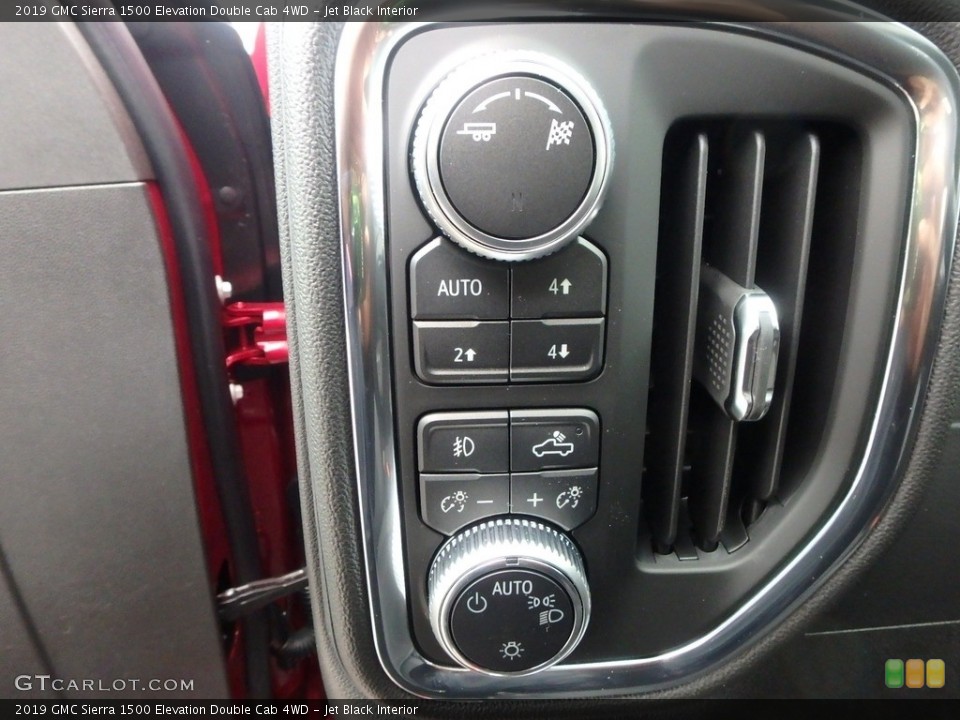 Jet Black Interior Controls for the 2019 GMC Sierra 1500 Elevation Double Cab 4WD #130954782