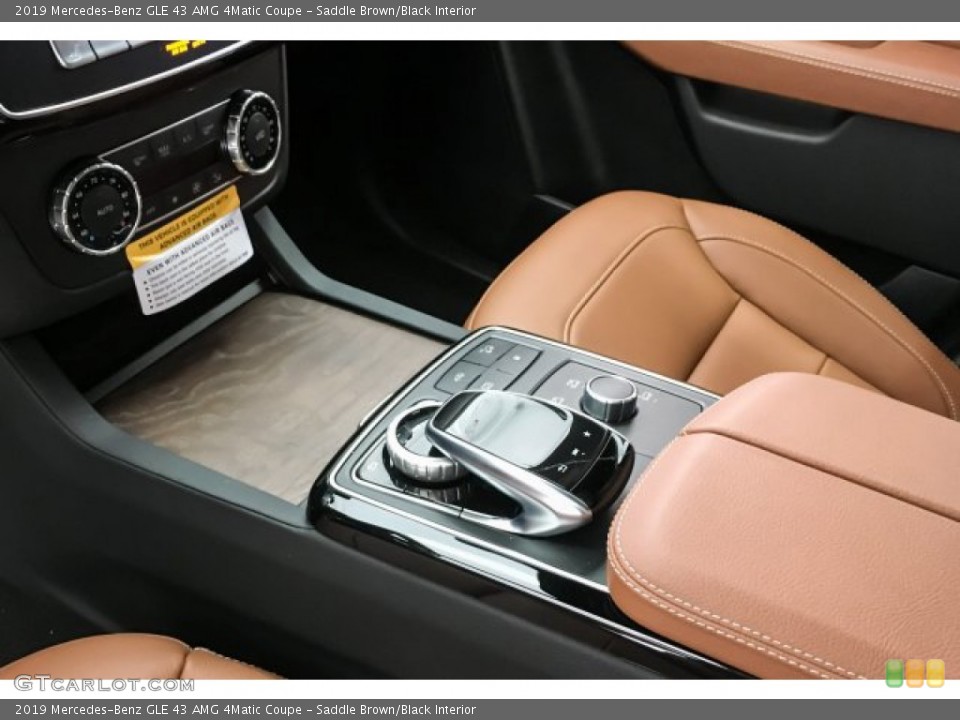 Saddle Brown/Black Interior Controls for the 2019 Mercedes-Benz GLE 43 AMG 4Matic Coupe #130955997