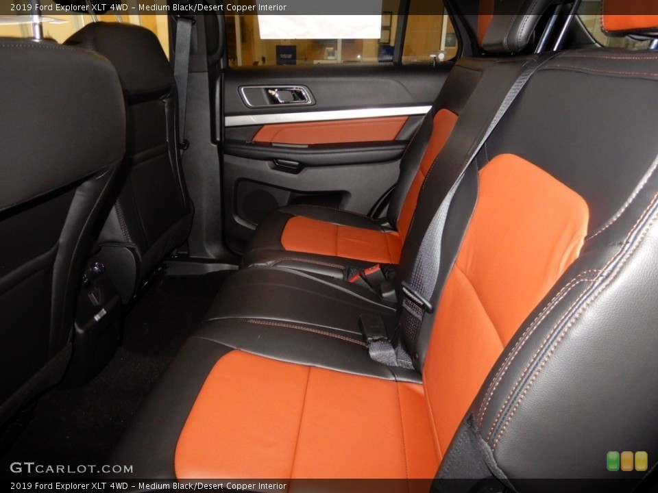 Medium Black/Desert Copper Interior Rear Seat for the 2019 Ford Explorer XLT 4WD #130958364
