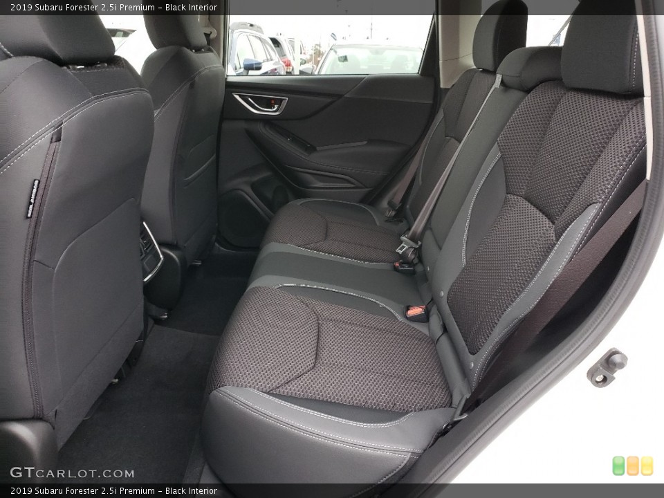 Black Interior Rear Seat for the 2019 Subaru Forester 2.5i Premium #130963809