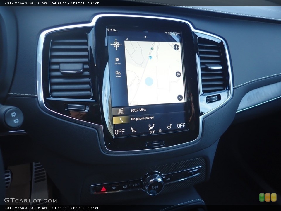Charcoal Interior Navigation for the 2019 Volvo XC90 T6 AWD R-Design #130969031
