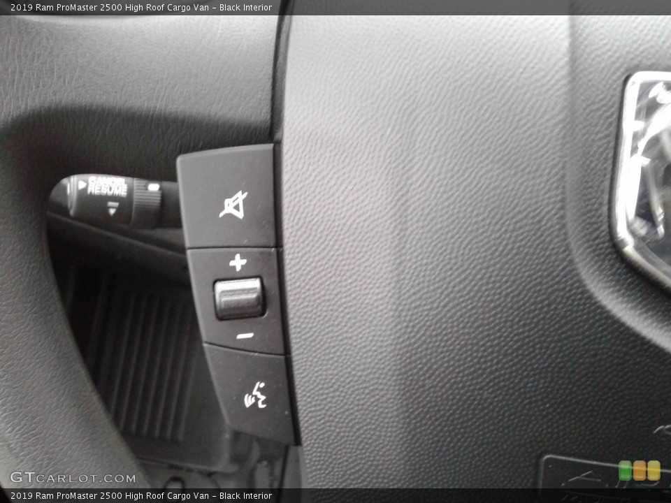 Black Interior Steering Wheel for the 2019 Ram ProMaster 2500 High Roof Cargo Van #130972358