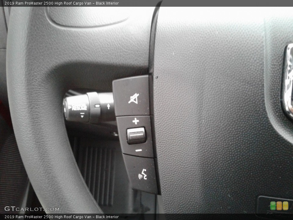 Black Interior Steering Wheel for the 2019 Ram ProMaster 2500 High Roof Cargo Van #130972593