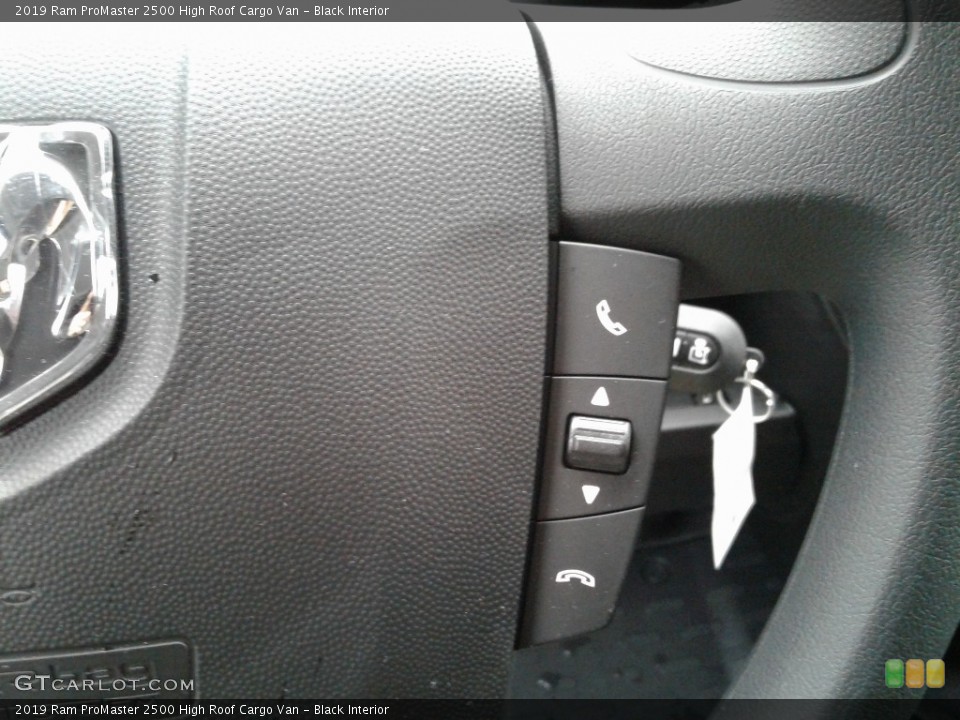 Black Interior Steering Wheel for the 2019 Ram ProMaster 2500 High Roof Cargo Van #130972602