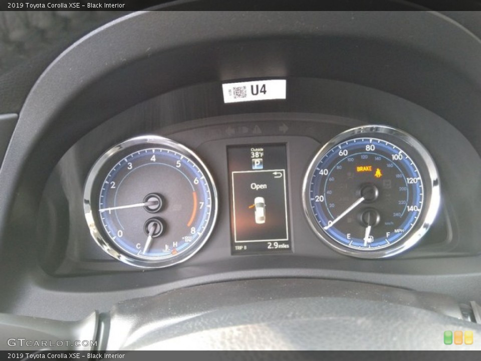 Black Interior Gauges for the 2019 Toyota Corolla XSE #130989581