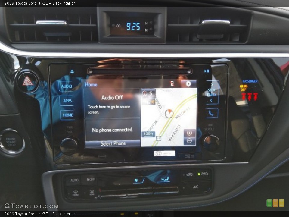 Black Interior Navigation for the 2019 Toyota Corolla XSE #130989635