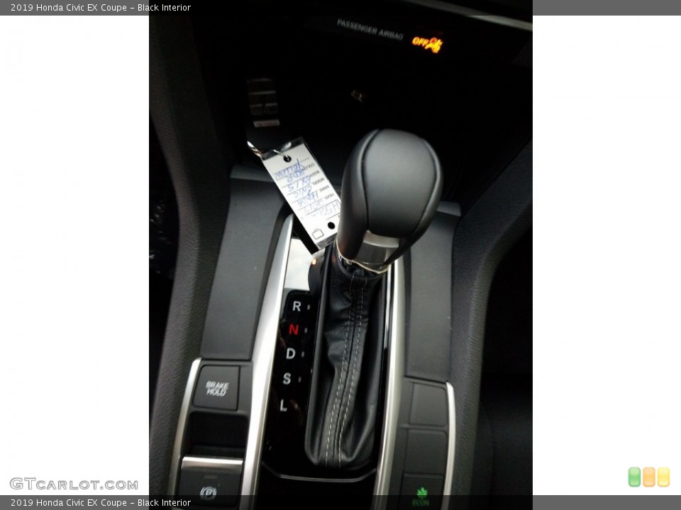Black Interior Transmission for the 2019 Honda Civic EX Coupe #130991207