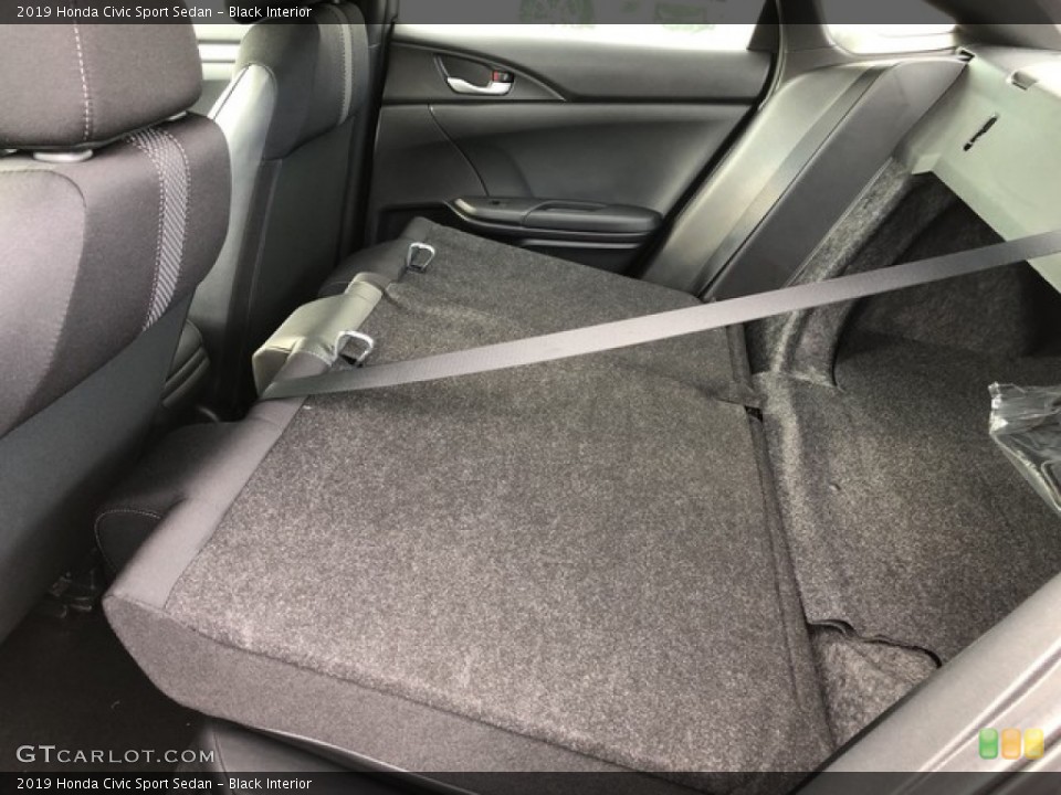 Black Interior Rear Seat for the 2019 Honda Civic Sport Sedan #130993160