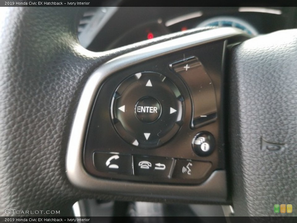 Ivory Interior Steering Wheel for the 2019 Honda Civic EX Hatchback #130994669