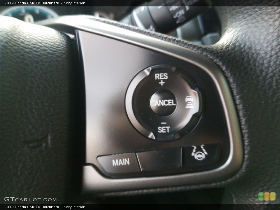 Ivory Interior Steering Wheel for the 2019 Honda Civic EX Hatchback #130994688