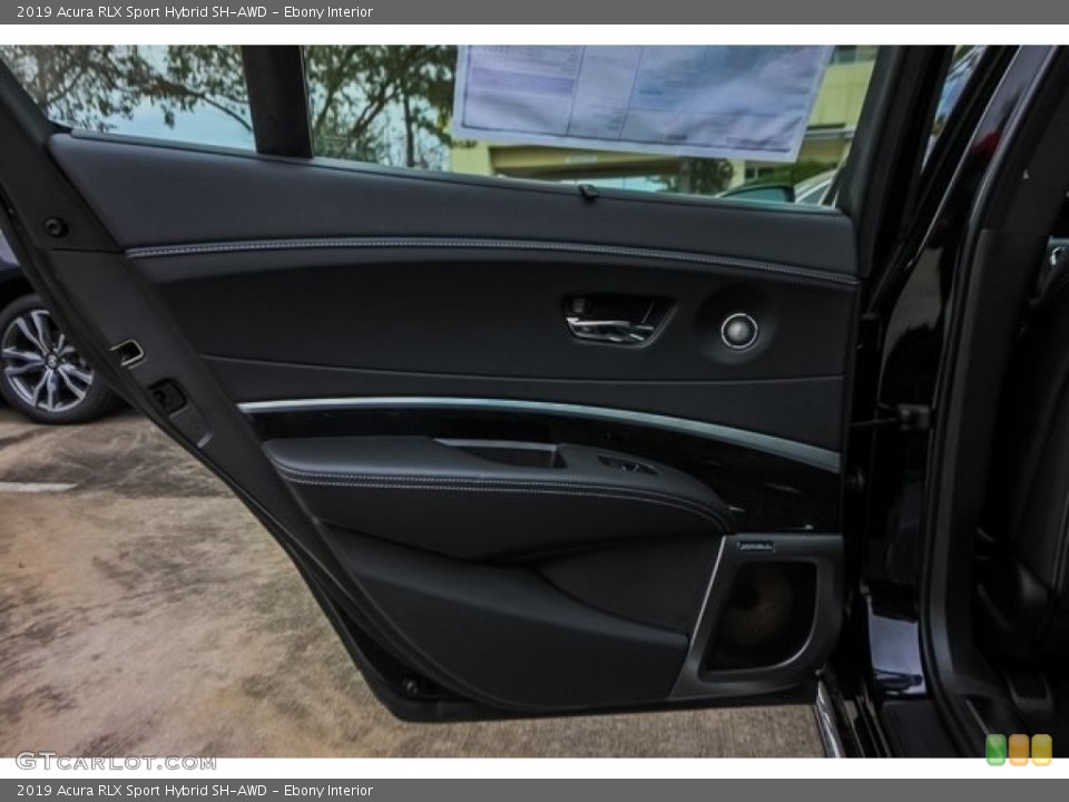 Ebony Interior Door Panel for the 2019 Acura RLX Sport Hybrid SH-AWD #131007533