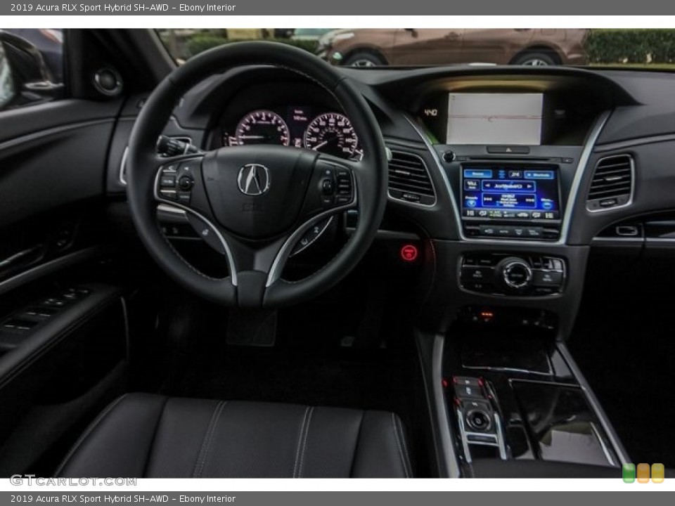 Ebony Interior Dashboard for the 2019 Acura RLX Sport Hybrid SH-AWD #131007578