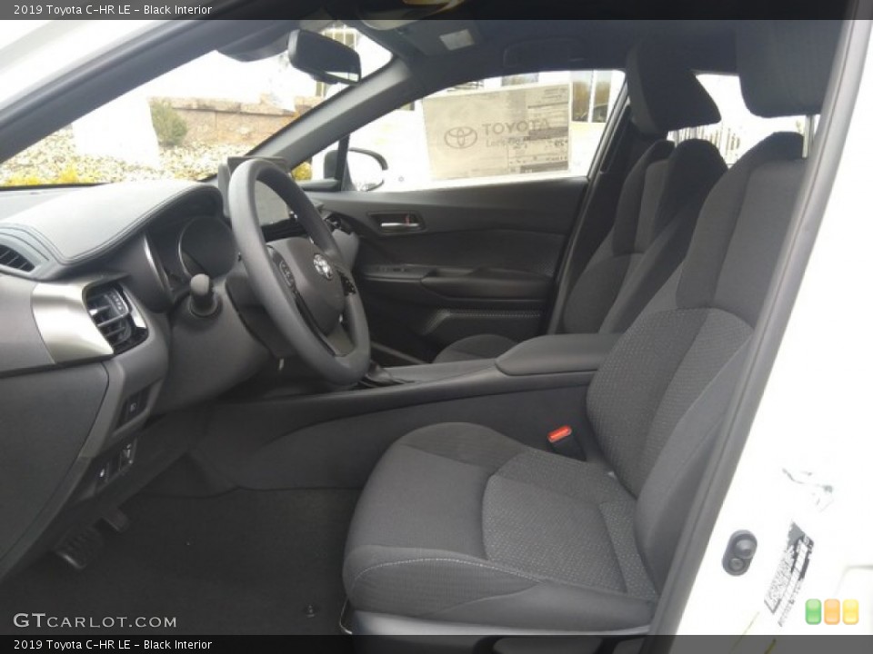 Black Interior Front Seat for the 2019 Toyota C-HR LE #131013930