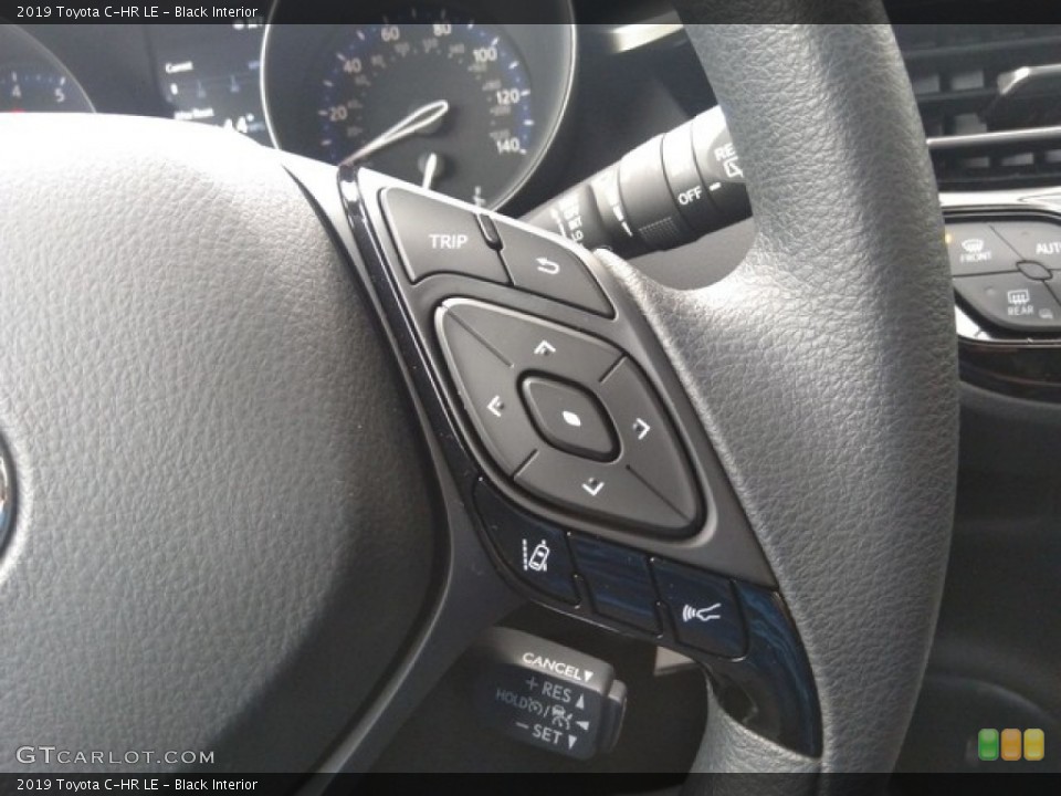 Black Interior Steering Wheel for the 2019 Toyota C-HR LE #131014080