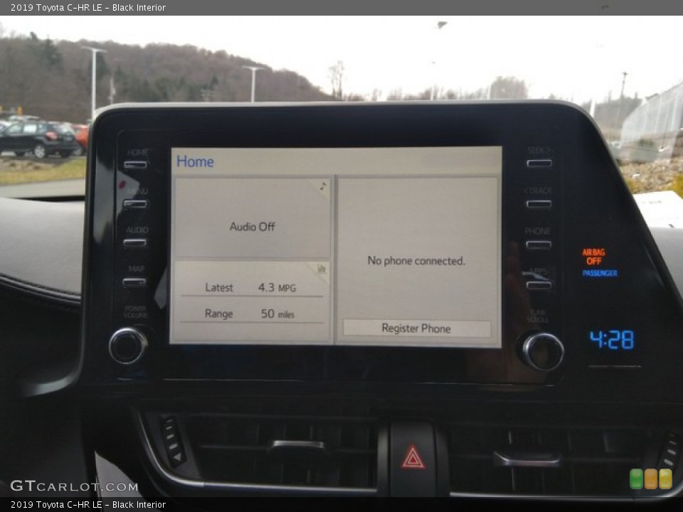 Black Interior Controls for the 2019 Toyota C-HR LE #131014098