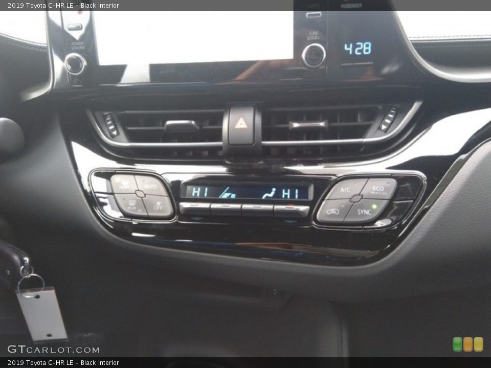 Black Interior Controls for the 2019 Toyota C-HR LE #131014134