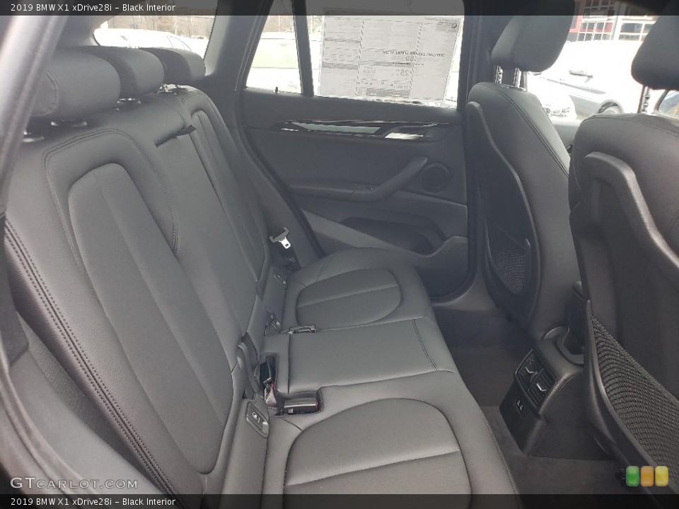 Black Interior Rear Seat for the 2019 BMW X1 xDrive28i #131014563