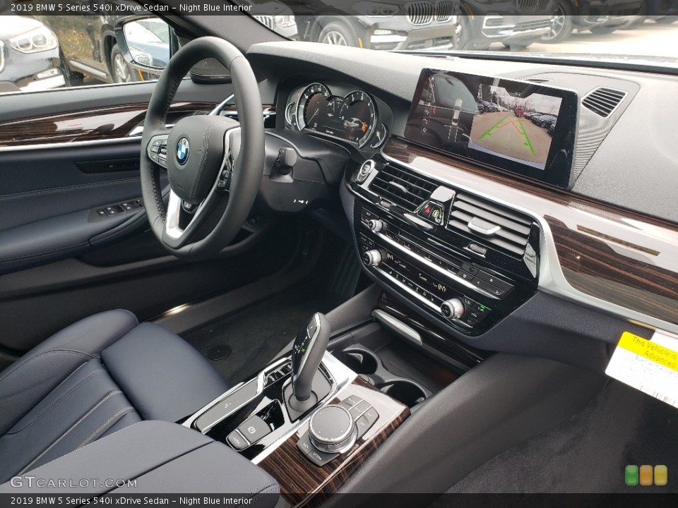 Night Blue Interior Dashboard for the 2019 BMW 5 Series 540i xDrive Sedan #131015133