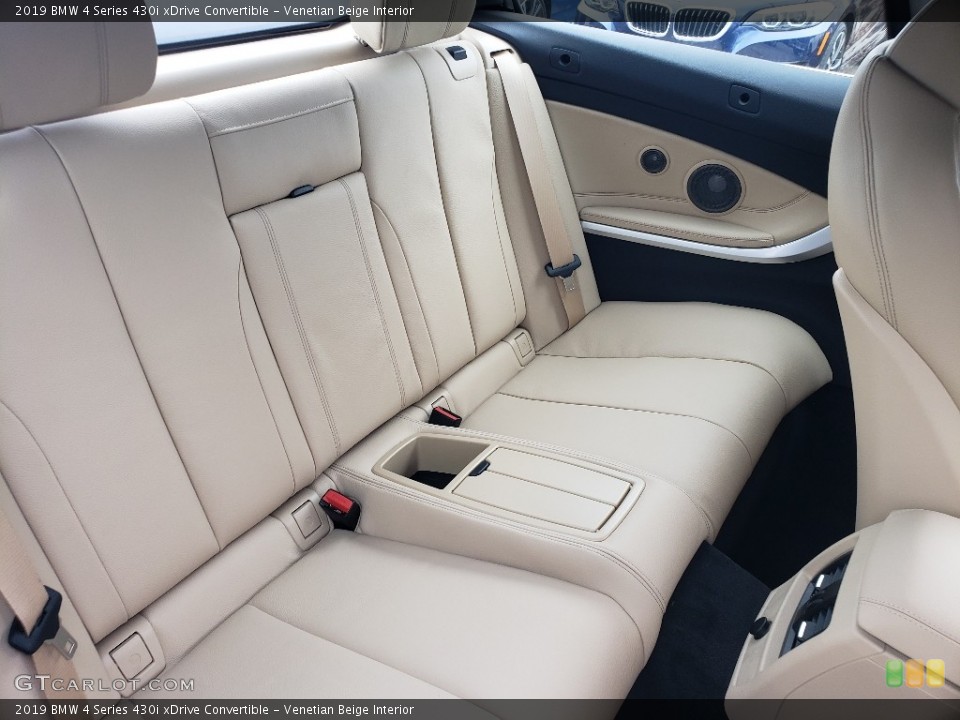 Venetian Beige Interior Rear Seat for the 2019 BMW 4 Series 430i xDrive Convertible #131015610