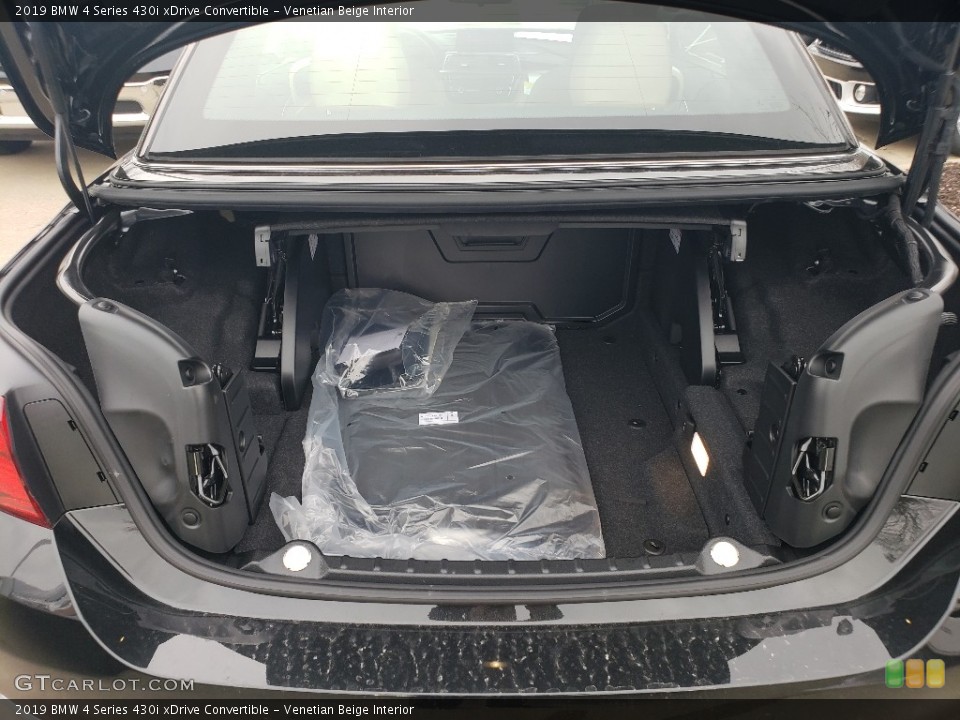 Venetian Beige Interior Trunk for the 2019 BMW 4 Series 430i xDrive Convertible #131015637